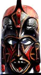African mask (Abaluya - Kenya), click the picture, to jump to Galerie Inter Homepage at IFK